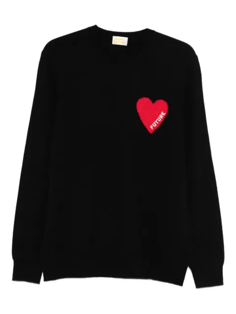 FROM FUTURE heart-motif sweater