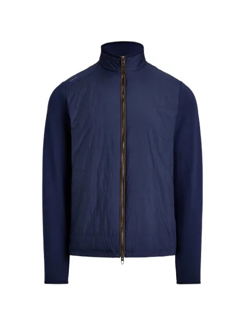 RLX Ralph Lauren woven-panel zip-up jacket