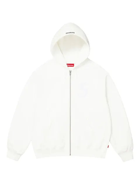 Supreme S logo zip-up hoodie