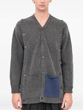 Setchu button-up contrast-pocket cardigan