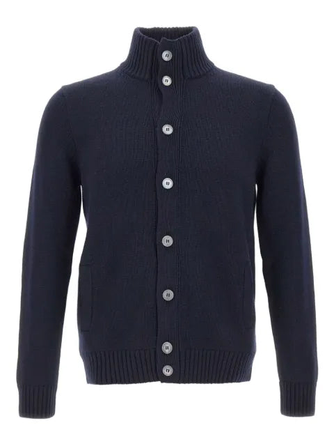 Gran Sasso button-fastening high-neck cardigan