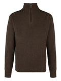 Tod's ribbed-knit quarter-zip sweater