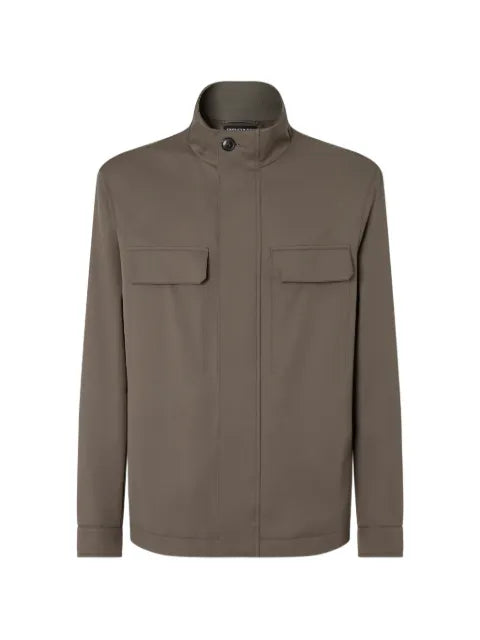 Zegna military style jacket for motorin 125cc in microfiber