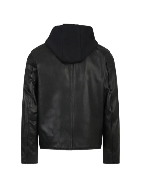DONDUP hooded leather jacket