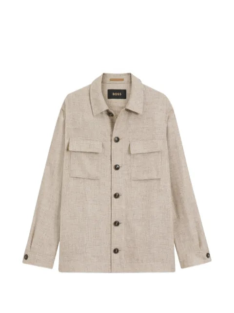 BOSS flap-pocket jacket