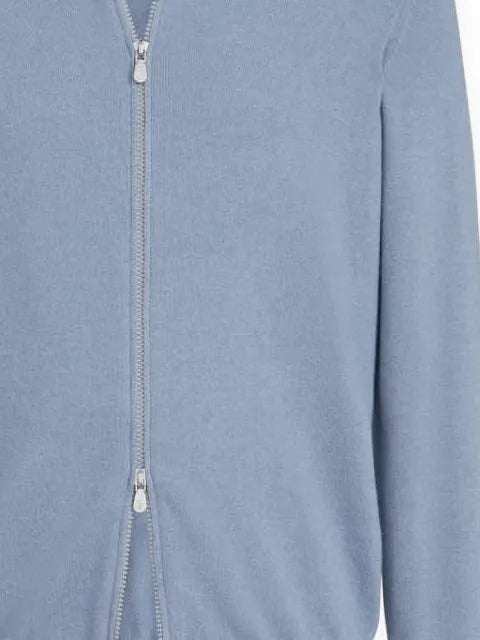 Brunello Cucinelli cashmere turtleneck cardigan with zipper