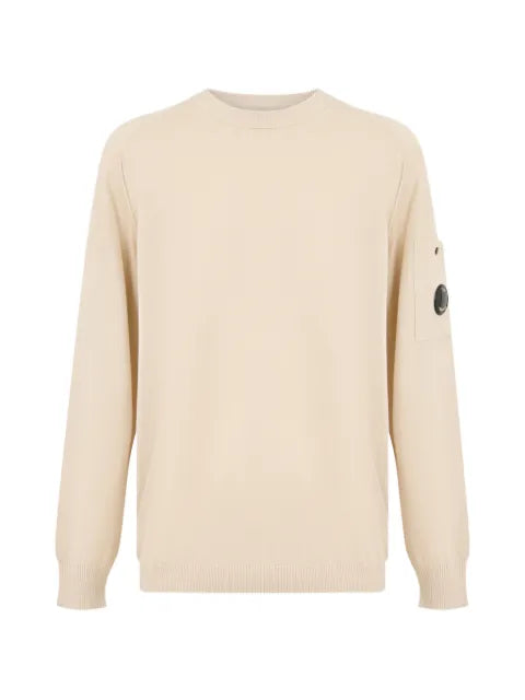 C.P. Company crepe-knit Lens-detail sweater