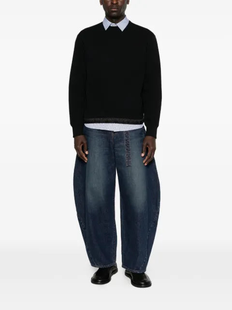 sacai drawstring hem sweatshirt