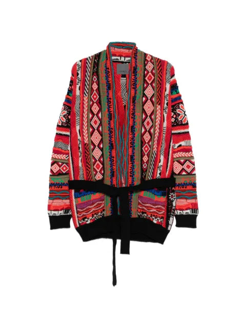 Laneus belted cardigan