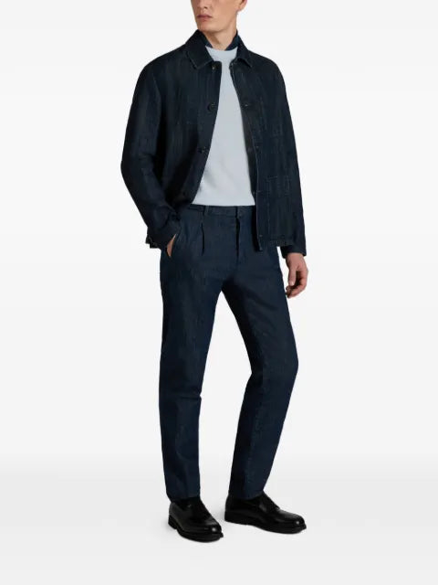 Incotex patch-pocket cotton jacket