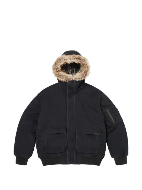 Supreme zip-up hooded jacket
