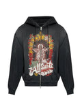 AllSaints Roque graphic-print hoodie