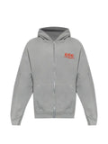 Willy Chavarria logo-embroidered zip-up hoodie