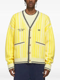 adidas Cheviot striped cardigan