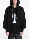 Rick Owens DRKSHDW oversized printed hoodie