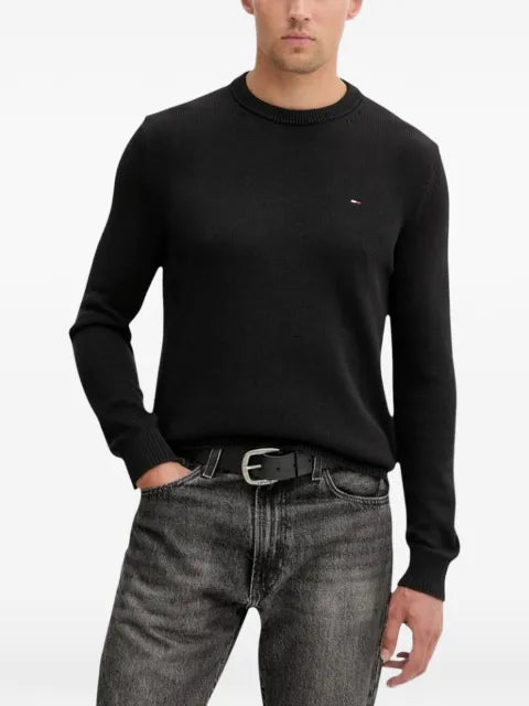 Tommy Jeans logo-patch cotton sweater