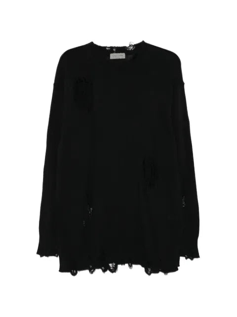 Yohji Yamamoto distressed-effect sweater