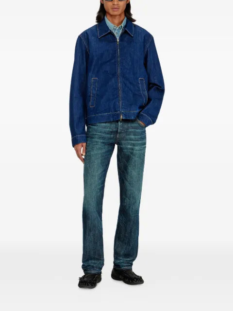 Diesel D-Rohe contrast-stitch denim jacket