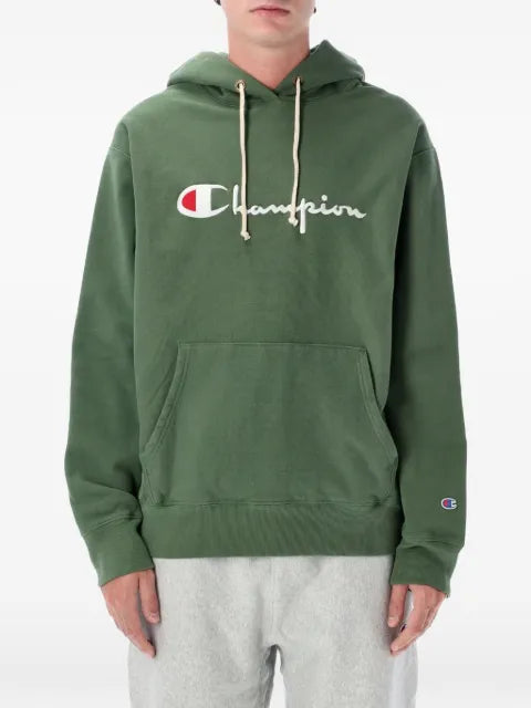CHAMPION REVERSE WAVE logo-embroidered hoodie
