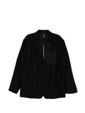 Giovanni Cavagna linen single-breasted jacket