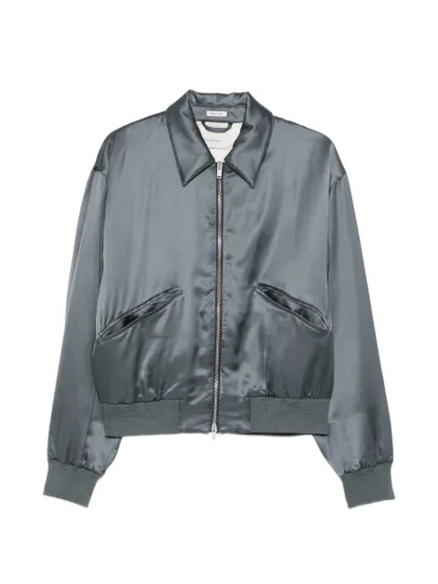 Second/Layer Aces satin bomber jacket