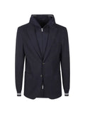 Eleventy hooded layered blazer