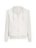 Brunello Cucinelli Techno cotton French terry double cloth hoodie with zipper