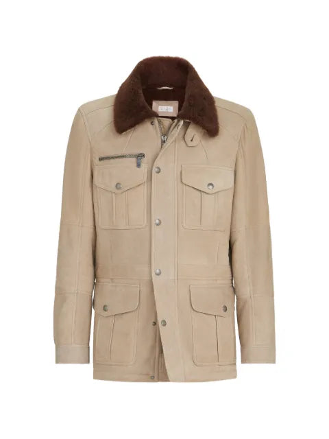 Brunello Cucinelli shearling safari jacket