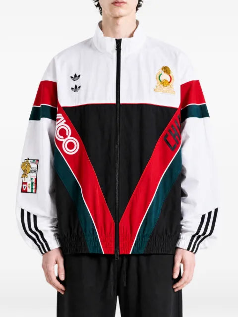 adidas x Willy Chavarria CDM colour-block logo-patch jacket