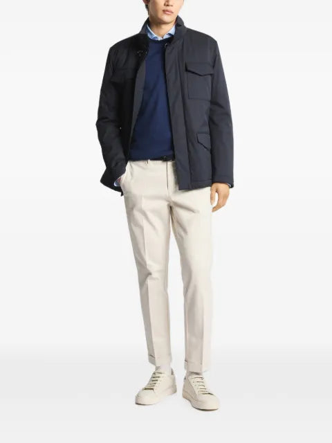 Fay hook-fastening field jacket
