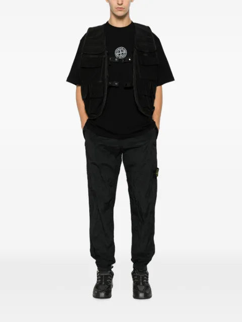 Stone Island logo-patch multi-pocket gilet