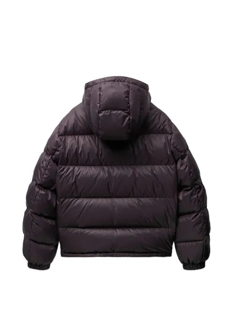 Versace detachable-hood down jacket