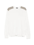 Paul & Shark contrast-panel crew-neck sweater