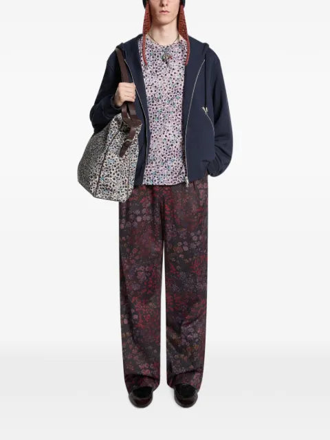 DRIES VAN NOTEN loose zipped hoodie