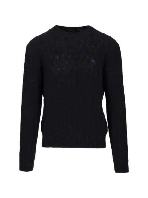 ETRO Pegaso-embroidered cashmere sweater