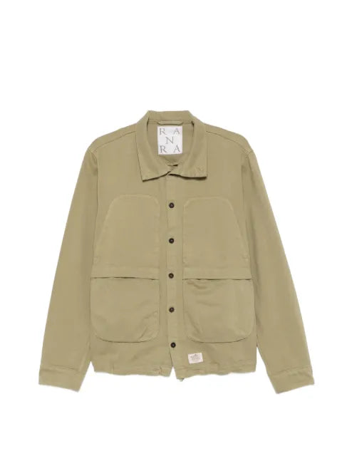 RANRA button-fastening flap-pocket jacket