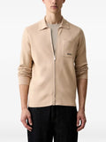 Karl Lagerfeld knit zip-up jacket