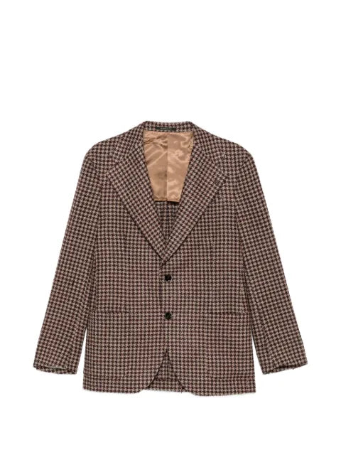 Gabriele Pasini houndstooth-pattern notched-lapels jacket