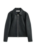Sunflower grainy leather jacket