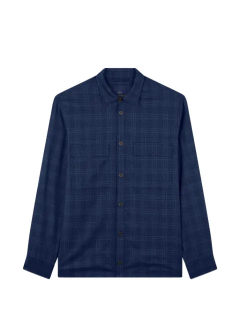 Paul & Shark check-pattern wool shirt jacket