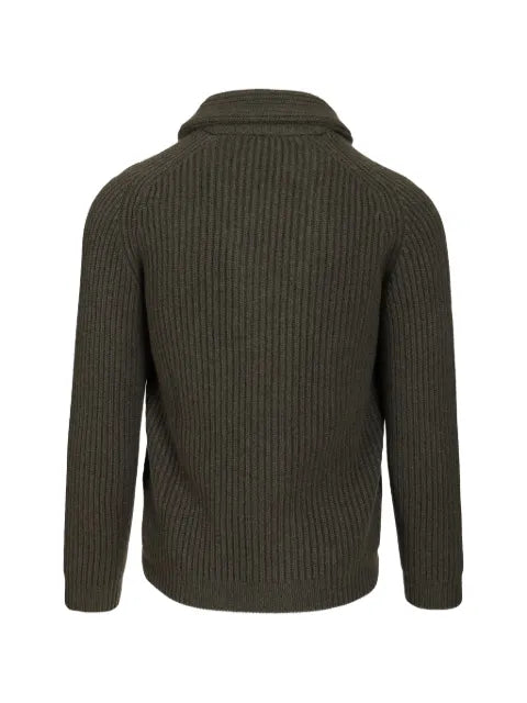 Fedeli ribbed shawl-collar cardigan