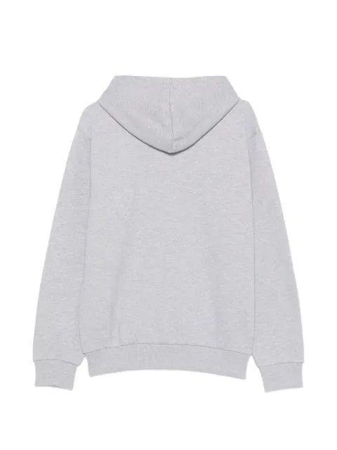 Lacoste logo-patch zip-up hoodie