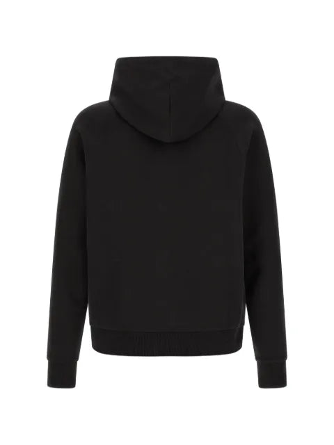 BOSS Saggy stretch-cotton zip-up hoodie with puff logo
