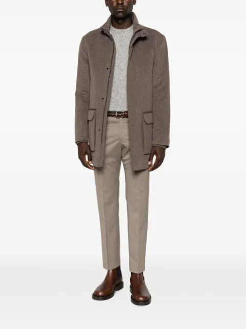 Corneliani crew-neck ribbed-trim sweater