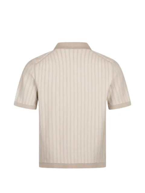 BOSS ribbed-knit short-sleeve cardigan