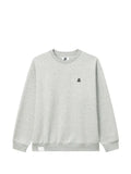 izzue logo-patch crew-neck sweater