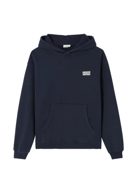 American Vintage Plizzy logo-print hoodie