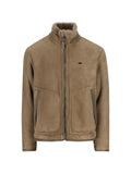 Massimo Osti Studio shearling-trim leather jacket