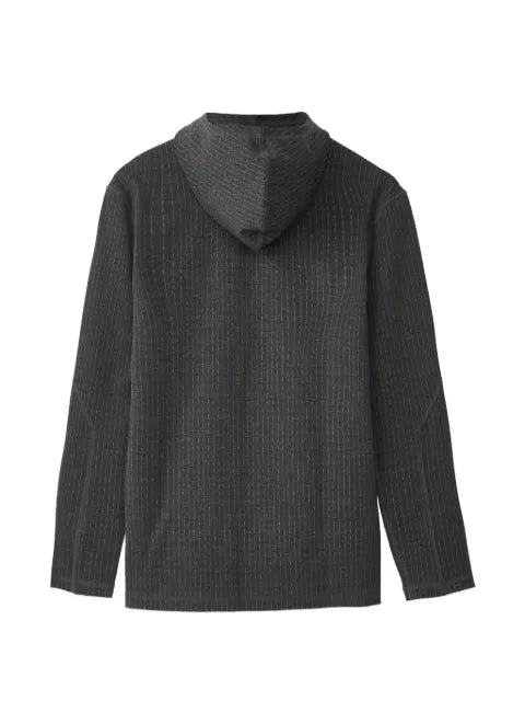 Liam Hodges pinstripe-pattern hoodie
