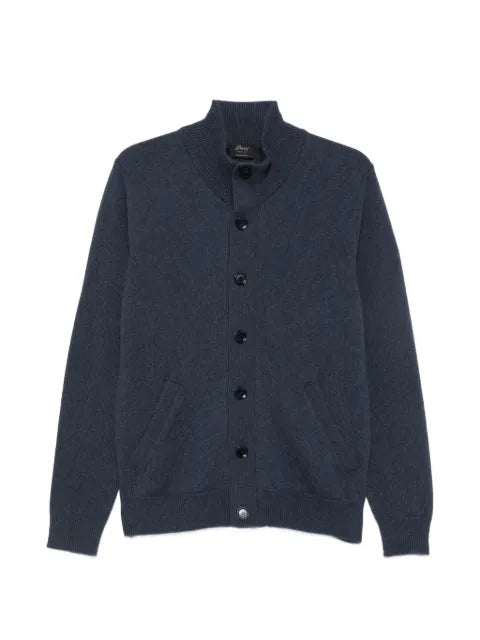 Brioni button-up high-neck cardigan